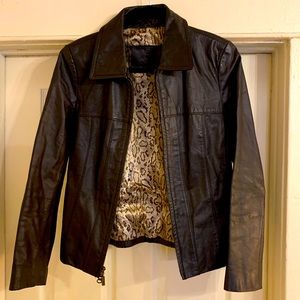 Guess Mahogany Leather Jacket